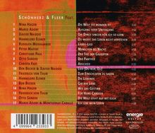 Liste von Künstlern und Titeln, darunter Namen wie Nina Hagen und Xavier Naidoo sowie Titel wie "Die Welt die monden ist".