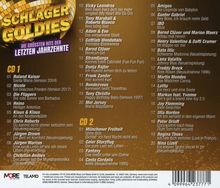 "Schlager Goldies: Die größten Hits der letzten Jahrzehnte." Zwei CDs mit je 20 Titeln von Künstlern wie Roland Kaiser und Münchener Freiheit.