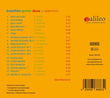 "Brazilian guitar duos a selection." Liste mit 18 Titeln, Dauer: 69:56. Enthält "galileo music communication" Logo, GEMA-Symbol.