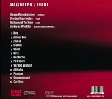 MAXJOSEPH | [NAU], Musiker und Titel, roter Farbverlauf, LiKAI Records-Logo, Barcode.