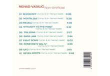 "NENAD VASILIĆ Non-Artificial" gefolgt von einer Songliste mit Titeln, Zeiten und einem Barcode. Webseite: www.vasilic.com.