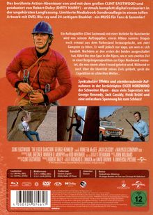 Ein Action-Abenteuer mit Clint Eastwood, restauriert. Auftragskiller in den Alpen auf gefährlicher Mission. Spannung bis zum Schluss! Darunter Szenen und Informationen zu Laufzeiten, Format und Alterseinstufung.