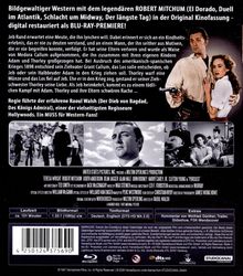 **Bildgewaltiger Western mit Robert Mitchum.** Jeb Rand entkommt einer Meute. Krieg, Rache, Liebe beeinflussen sein Schicksal.