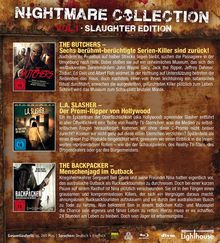 Nightmare Collection Vol. 1: Slaughter Edition (Blu-ray), 3 Blu-ray Discs