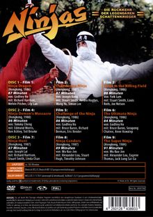 Ninja - Die Rückkehr der legendären Schattenkrieger (9 Filme auf 3 DVDs), 3 DVDs