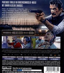 Packender Thriller im Drogenschmuggler-Milieu mit aufregenden Szenen und intensiven Charakteren. Werbung für eine Blu-ray.