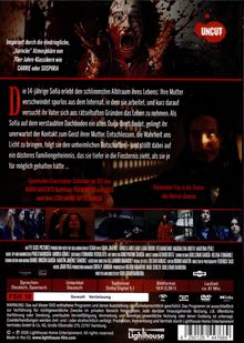 Düstere Horror-DVD. Texte beschreiben eine unheimliche Geschichte um Sofia und ein Ouija-Brett. Enthält blutige Szenen.