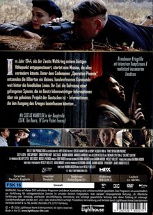 Texte: "Operation Phoenix", "Brandneuer Kriegsfilm", "Costas Mandylor", "FSK 16". Kriegsdrama mit Soldaten und Action.