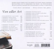 Von edler Art - Deutsche Musik des 15.Jahrhunderts für Tasten- und Zupfinstrumente, CD