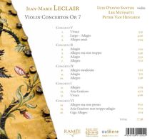 Jean Marie Leclair (1697-1764): Violinkonzerte op.7 Nr.1,2,4-6, CD