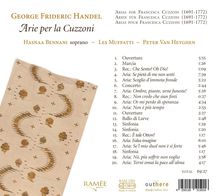 Georg Friedrich Händel (1685-1759): Arien für Cuzzoni, CD