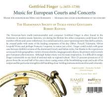 Gottfried Finger (1655-1730): Music for European Courts and Concerts, CD