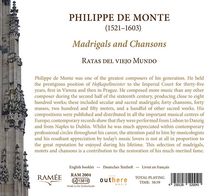 Philippe de Monte (1521-1603): Madrigale &amp; Chansons, CD