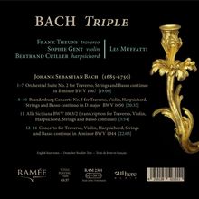 Johann Sebastian Bach (1685-1750): Bach Triple - Konzerte für Flöte,Violine,Cembalo,Streicher,Bc, CD