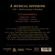 A Musical Offering: 1747 — Bach’s journey to Potsdam. Le Caravansérail. Künstler: Sophie Gent, Frank Theuns, Bertrand Cuiller.