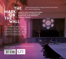 „THE MARK ON THE WALL“; musikalisches Audio-Drama, drei Protagonisten, Ensemble und Elektronik; Zitat von nmz.