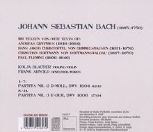 Johann Sebastian Bach (1685-1750): Partiten für Violine BWV 1004 &amp; 1006, CD