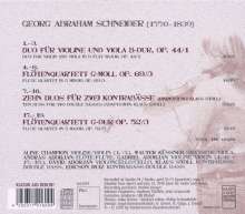 Georg Abraham Schneider (1770-1839): Kammermusik, CD