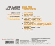 Joe Sachse &amp; Nils Wogram: Free And Tremendous, CD