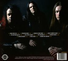 Songliste und Längen: Judas Must Die, Phantom Rider, Demon in Your Mind. Drei Männer in dunkler Kleidung mit langen Haaren.