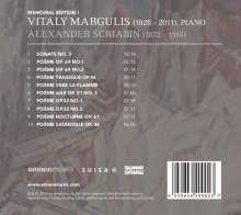 Vitalij Margulis Memorial Edition I - Scriabin, CD