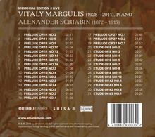 Vitalij Margulis Memorial Edition II - Scriabin Live, CD