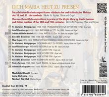 Dich Maria heut zu Preisen - Die schönsten Marienkompositionen des 18. &amp; 19. Jahrhunderts, CD