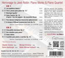 Jose Rolon (1876-1945): Klavierquartett op.16, 2 CDs