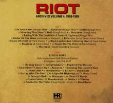 Riot: Archives Vol.4: 1988 - 1989, 1 CD und 1 DVD