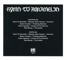 Messiah: Hymn To Abramelin, CD