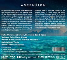 Albumtitel "ASCENSION". Beschreibungen in Deutsch und Englisch. Musiker: Stefan, Wolfgang, Wolfram, Melanie, Martin. Bonus: Video.