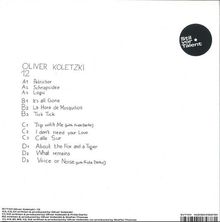 "OLIVER KOLETZKI 12" mit einer Titelliste von A1 bis D3 und einem schwarzen Logo mit "Stil vor Talent".