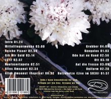 Trackliste und Zeiten vor weißen Chrysanthemen. Logo "Destiny Records" und Barcode unten.