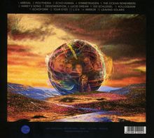 Oberer Text: Titel von 1 bis 15. Bunte Illustration einer Gruppe von Menschen in einer Kugel, umgeben von surrealen Landschaften.