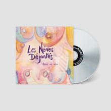 "Les Nénes Déjantés, Ôdes en vie." Farbenfrohe, abstrakte Malerei mit spiralförmigen Mustern auf einem CD-Cover.