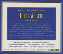 Maulbronner Kammerchor  - Liebe und Leid, CD