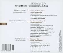 Plutonium Ode - Wort und Musik: Texte des Atomzeitalters, CD