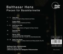 Balthasar Hens - Piecen für Bassklarinette, CD