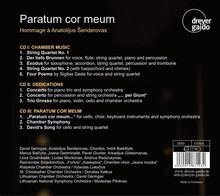 Anatolijus Senderovas (geb. 1945): Paratum cor meum - Hommage a Anatolijus Senderovas, 3 CDs