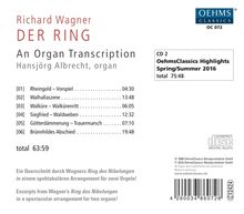 Richard Wagner (1813-1883): Der Ring - Eine Orgeltranskription (inkl.Sampler und Oehms-Gesamtkatalog 2016), 2 CDs