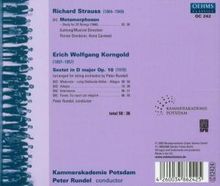 Erich Wolfgang Korngold (1897-1957): Sextett für Streicher op.10, CD