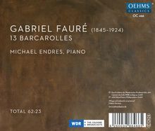 Gabriel Faure (1845-1924): Barcarolles Nr.1-13, CD