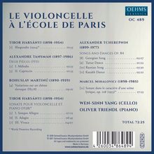 Wen-Sinn Yang &amp; Oliver Triendl - Le Violoncelle a L'Ecole de Paris, CD