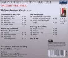 Salzburger Festspiele 1981 - Mozart-Matinee, CD
