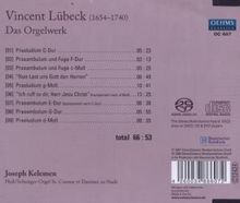 Vincent Lübeck (1654-1740): Sämtliche Orgelwerke, Super Audio CD