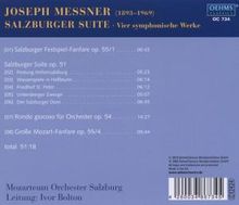 Joseph Messner (1893-1969): Salzburger Suite op.51, CD