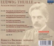 Ludwig Thuille (1861-1907): Lieder, CD