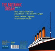 The Britannic Organ  6 - Welte's British Organists / Five Victorian Virtuosi, 2 CDs