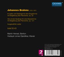Johannes Brahms (1833-1897): Vier ernste Gesänge op.121, CD