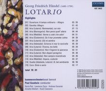 Georg Friedrich Händel (1685-1759): Lotario (Ausz.), CD